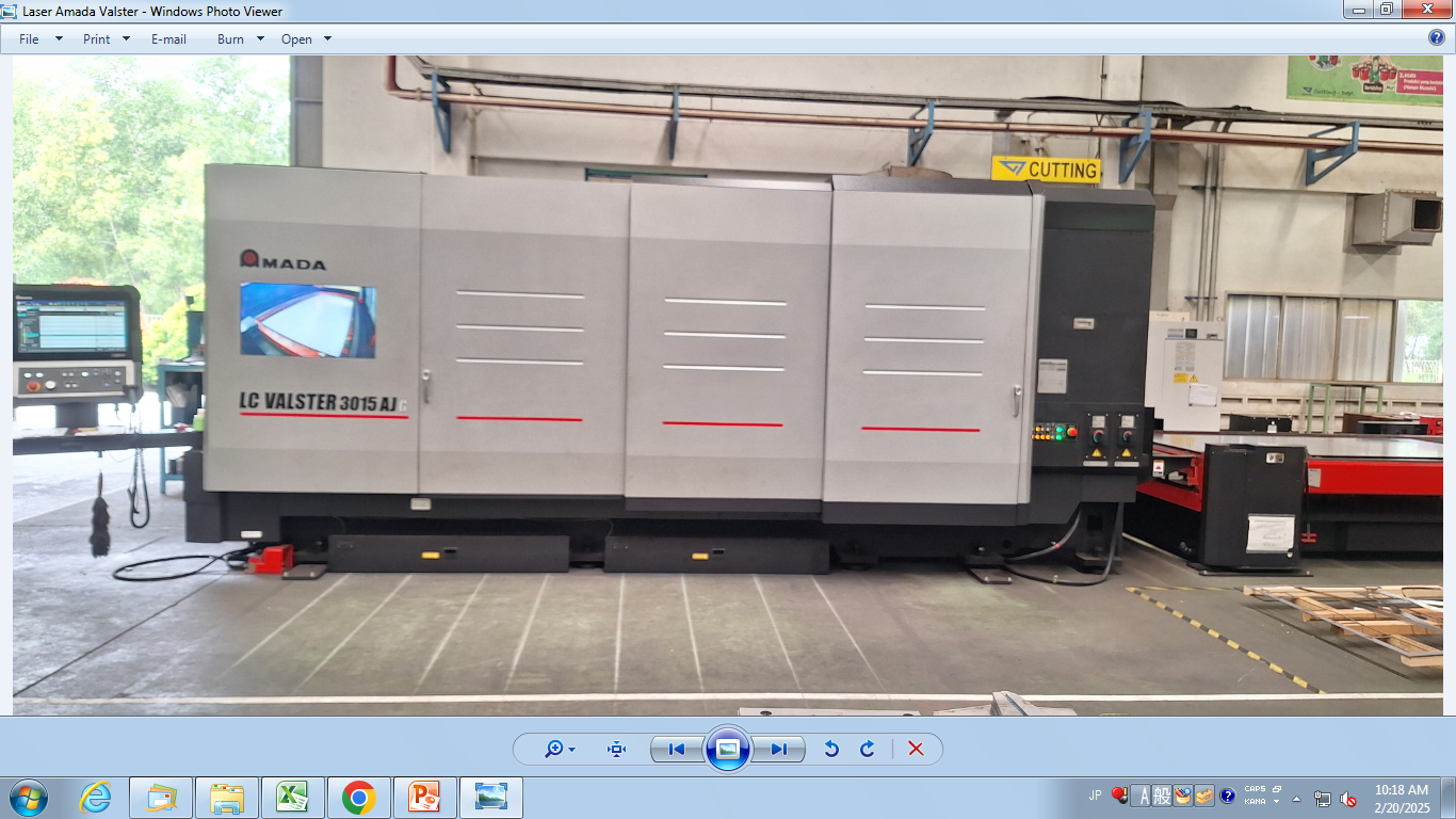 AMADA LC VALSTER 3015 AJ untuk pemotongan laser di fasilitas Toyotomo