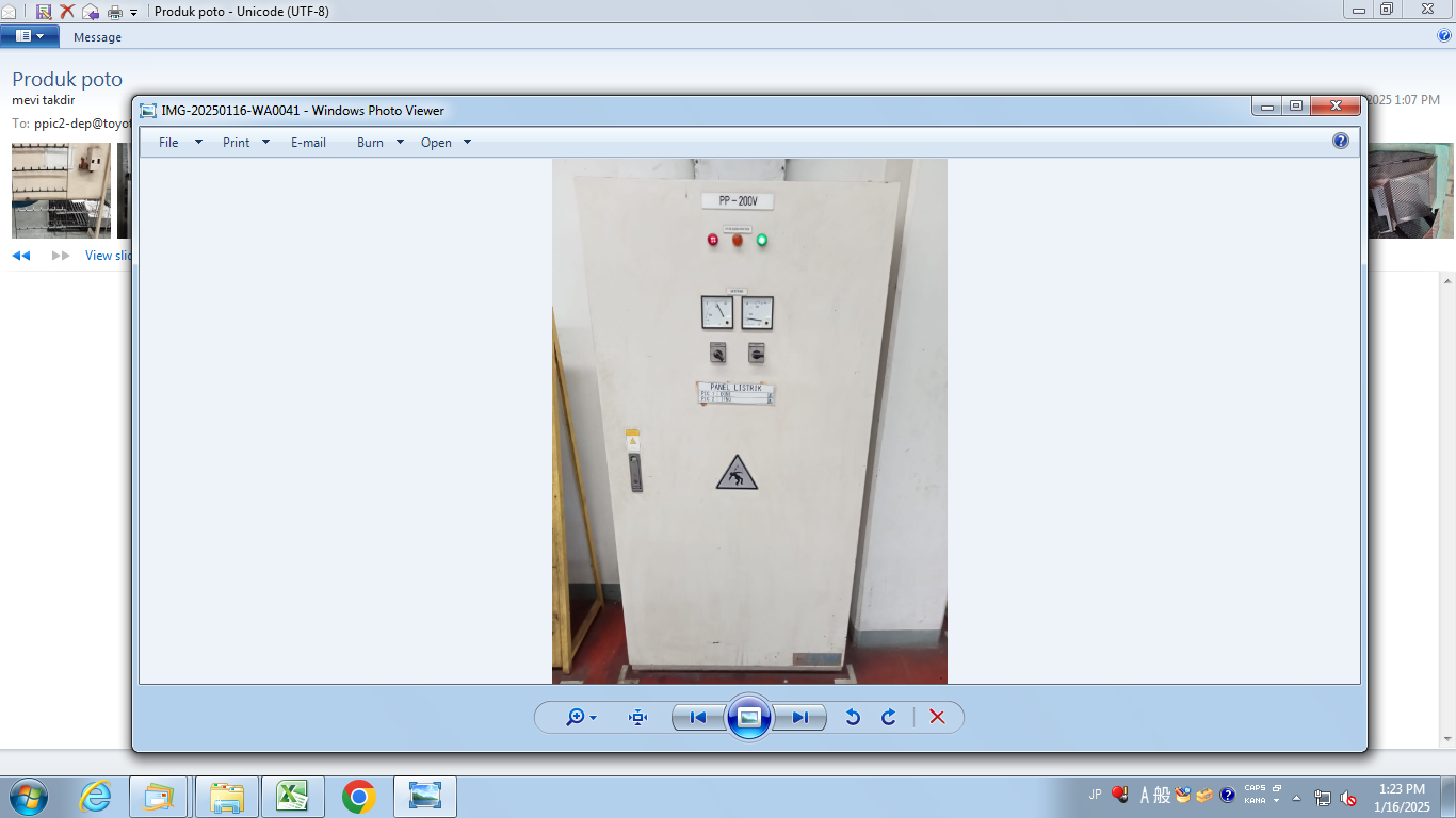 Kotak panel produksi PT. Toyotomo Indonesia